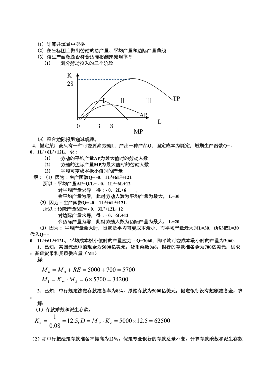 西方经济学试卷小抄计算题汇总(DOC 14页).doc_第2页