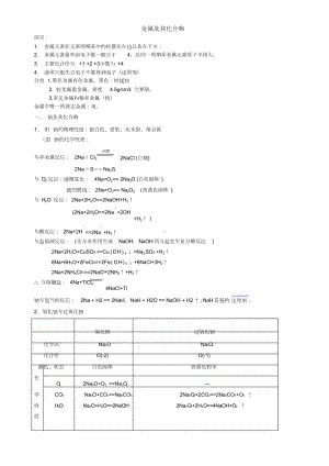 高中化学必修一第三章知识点(DOC 16页).doc