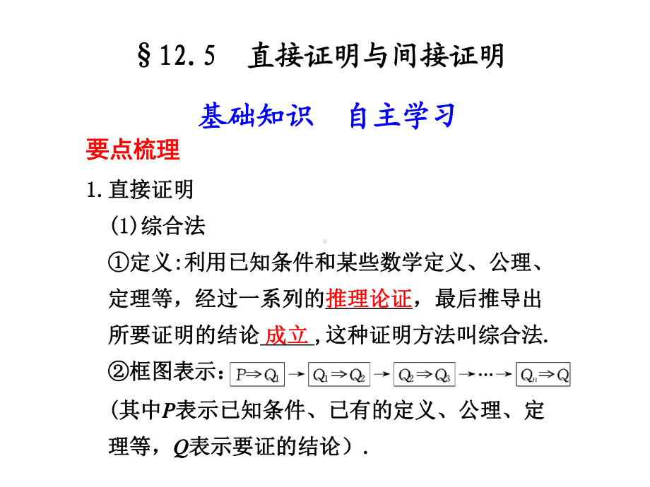 12.5直接证明与间接证明.ppt_第1页