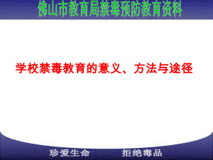 学校禁毒教育的意义、方法与途径课件.ppt