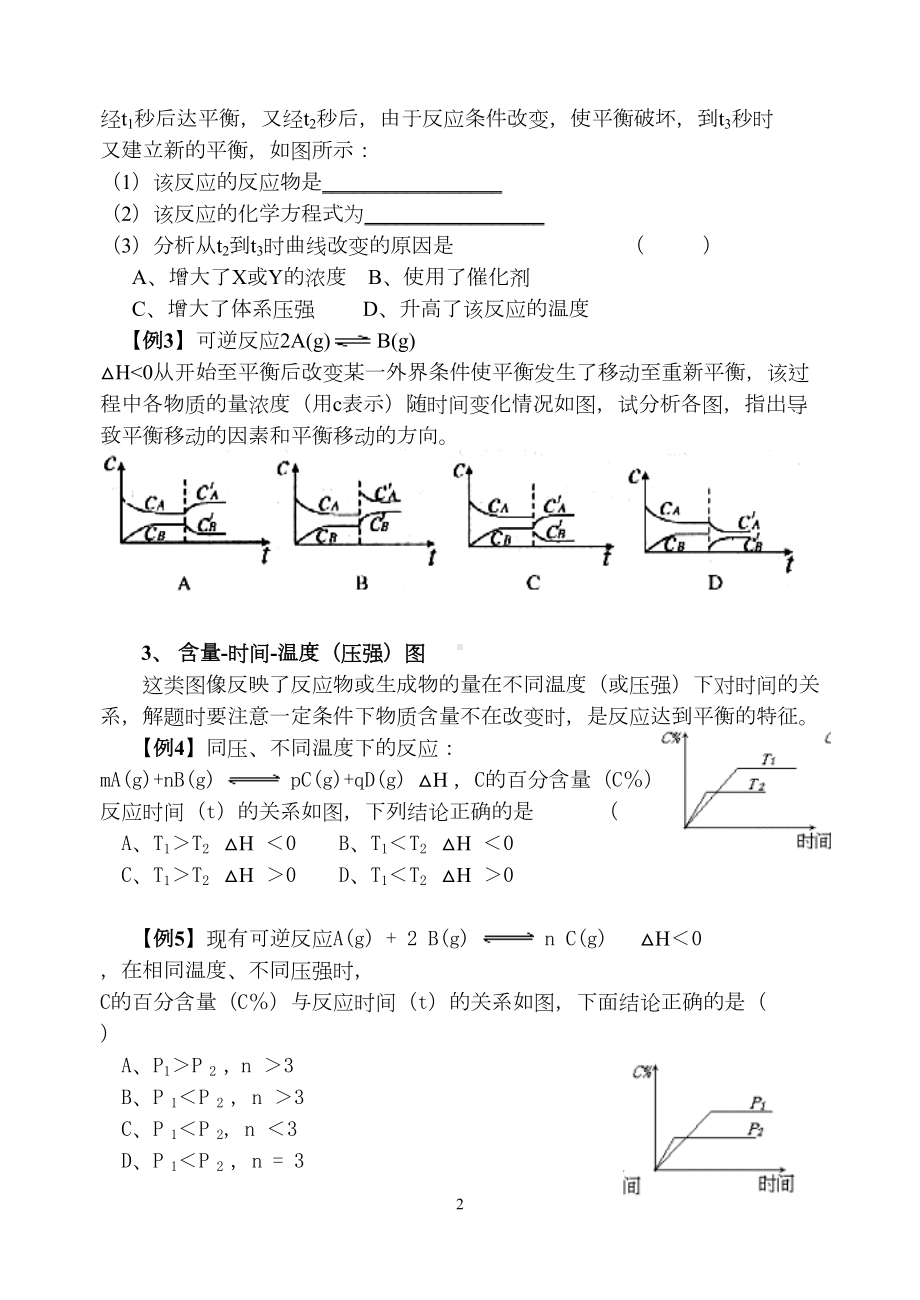 高中化学平衡图像全面分类总结实用汇总(DOC 14页).doc_第2页