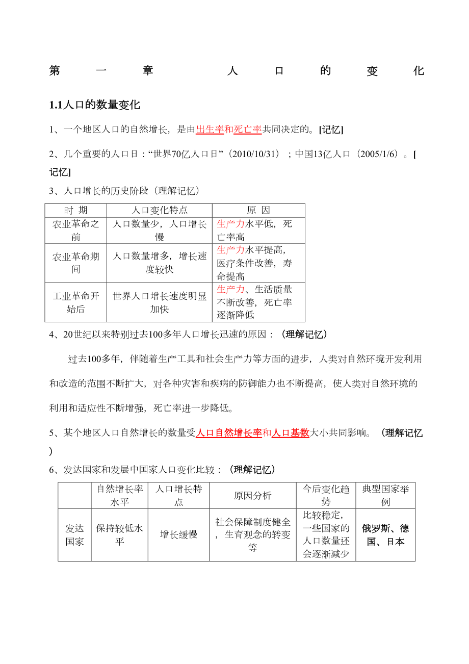 高中地理必修二知识点总结完整(DOC 12页).docx_第1页