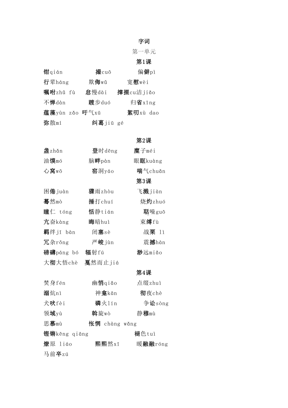 部编人教版八年级下册语文知识点汇总教学内容(DOC 18页).doc_第2页