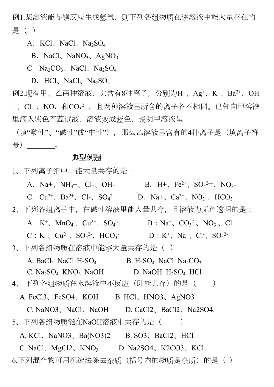 高中化学离子共存(DOC 18页).doc_第3页