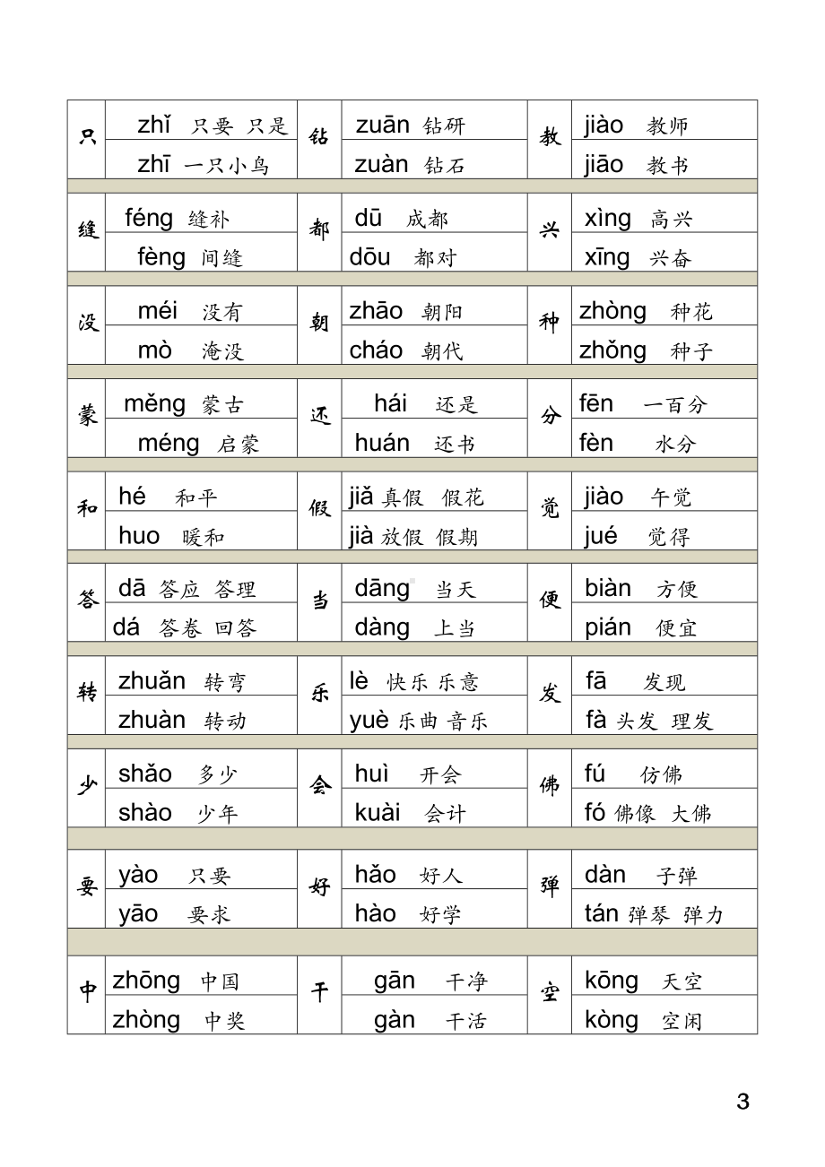 部编版二年级下册语文复习资料整理(DOC 12页).doc_第3页