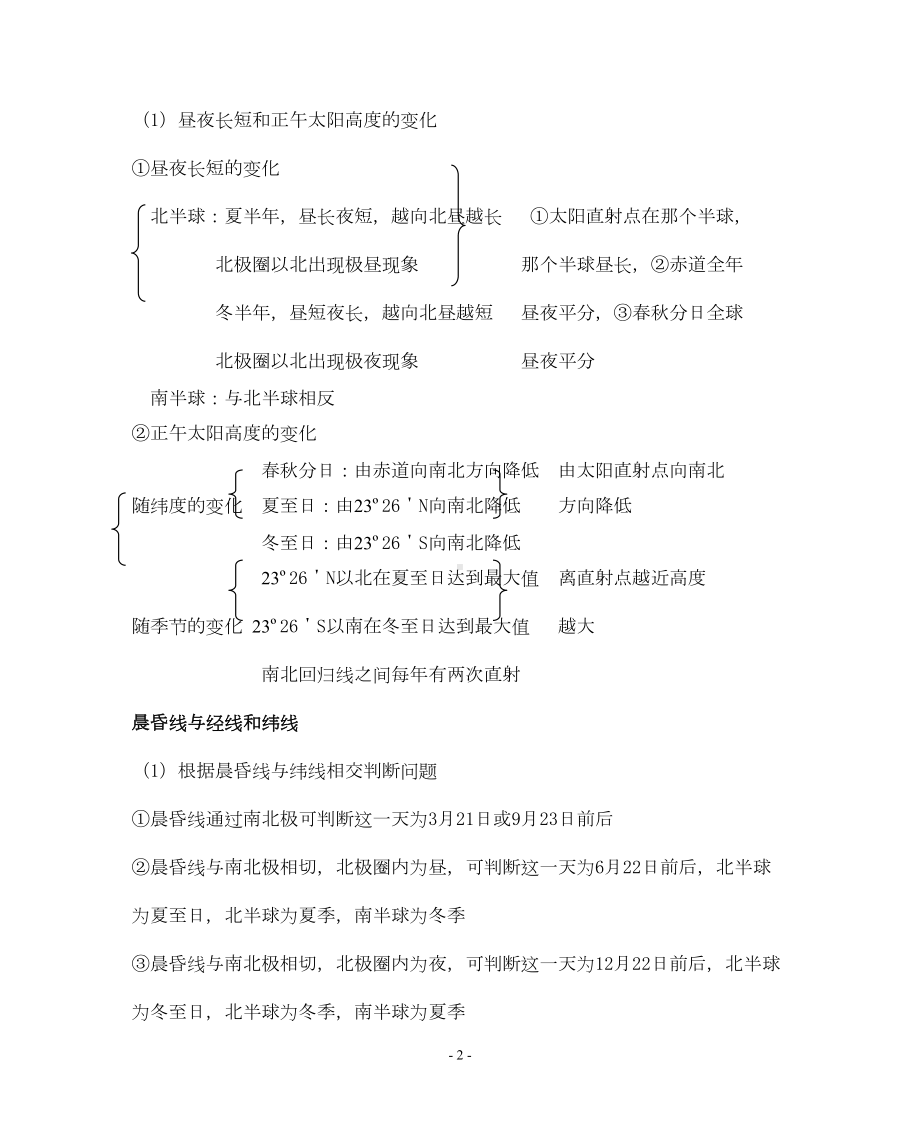 高中地理全部知识点总结大全汇总(DOC 20页).doc_第2页