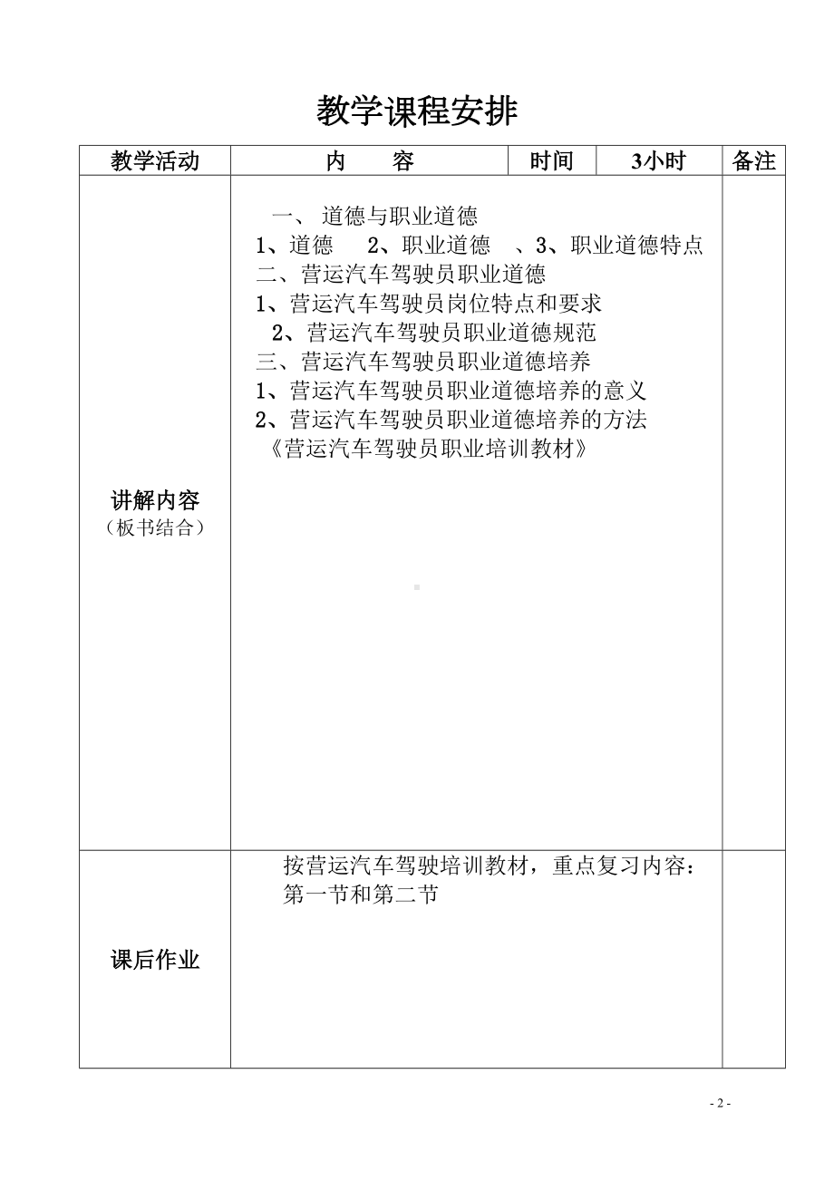 驾校从业资格证实践教学教案(DOC 12页).doc_第2页