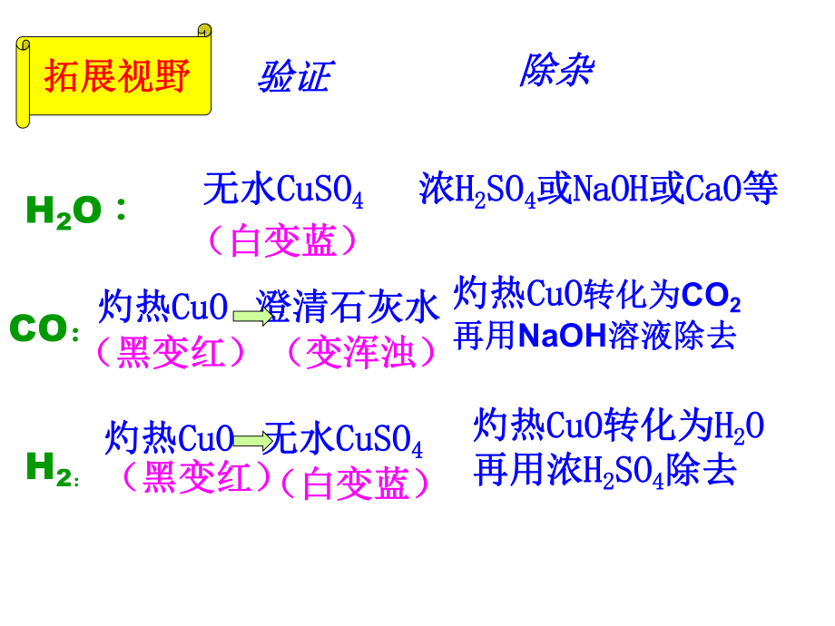 初中化学常见气体检验与除杂专题复习课件.pptx_第3页