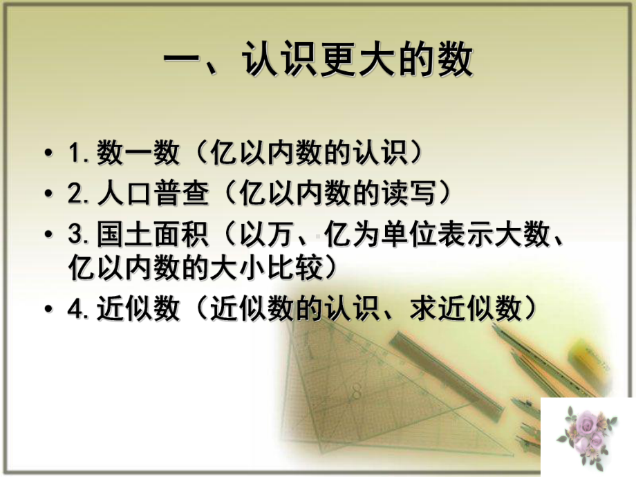 北师大四年级上册数学总复习一二三单元课件.ppt_第2页