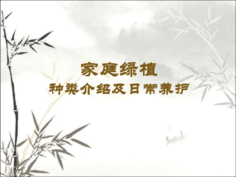 家庭绿植的种类介绍及日常养护-课件.ppt_第1页