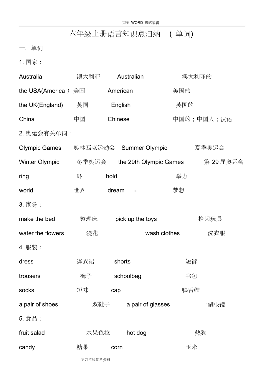 新闽教版小学英语六年级知识点归纳(DOC 16页).doc_第1页