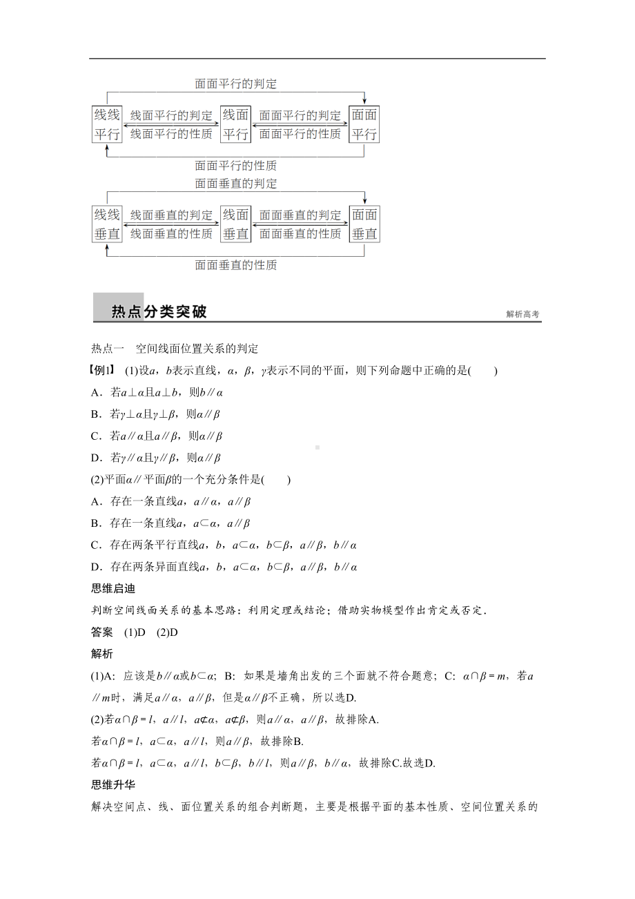 高考数学(理)二轮练习（专题5）(第2讲)空间中的平行与垂直(含答案)(DOC 16页).docx_第2页