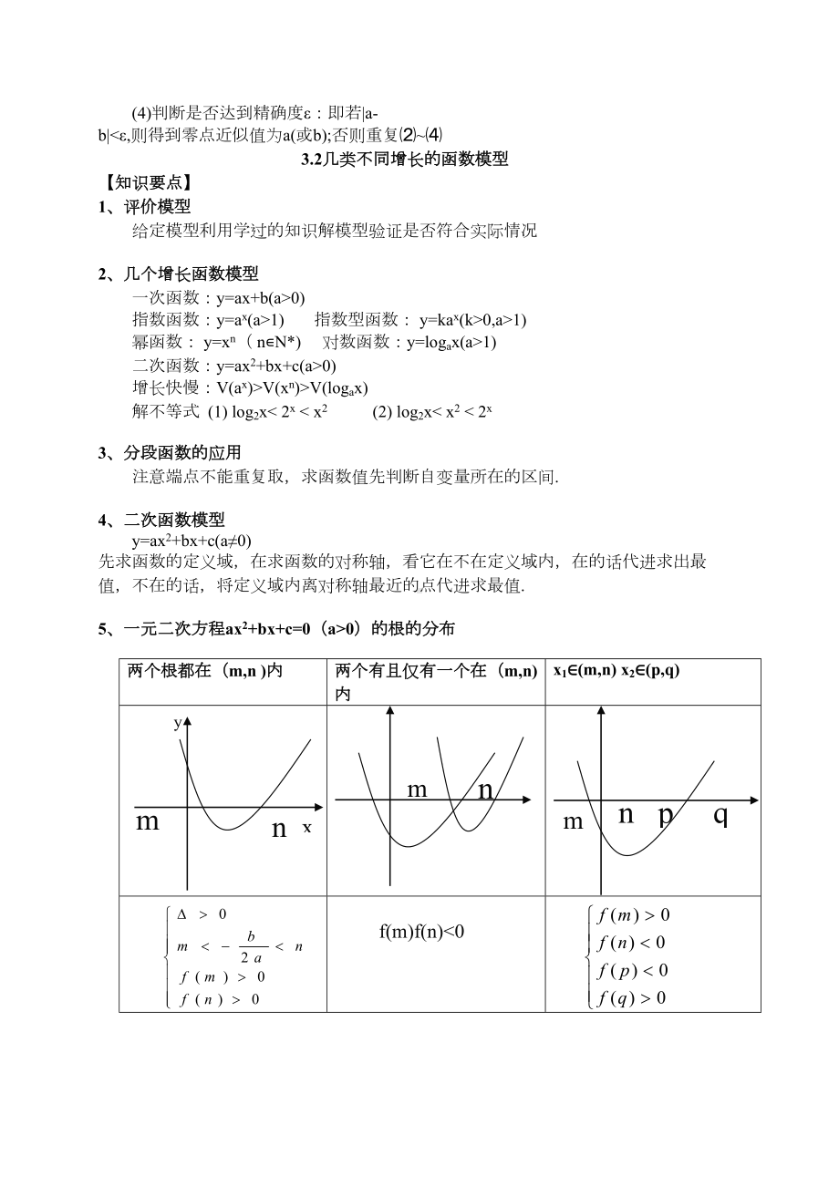 高中数学函数的应用知识点归纳与常考题型专题练习(附解析)(DOC 59页).doc_第2页