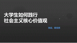 大学生践行社会主义核心价值观课件.ppt