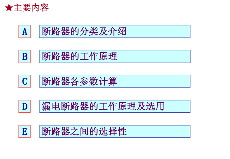 断路器的认识及选用课件.ppt_第1页