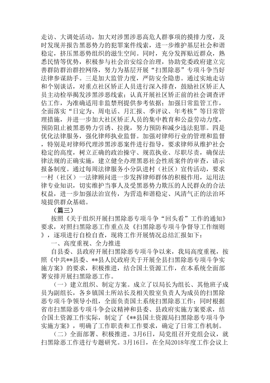 扫黑除恶专项斗争工作总结7篇(DOC 8页).docx_第2页