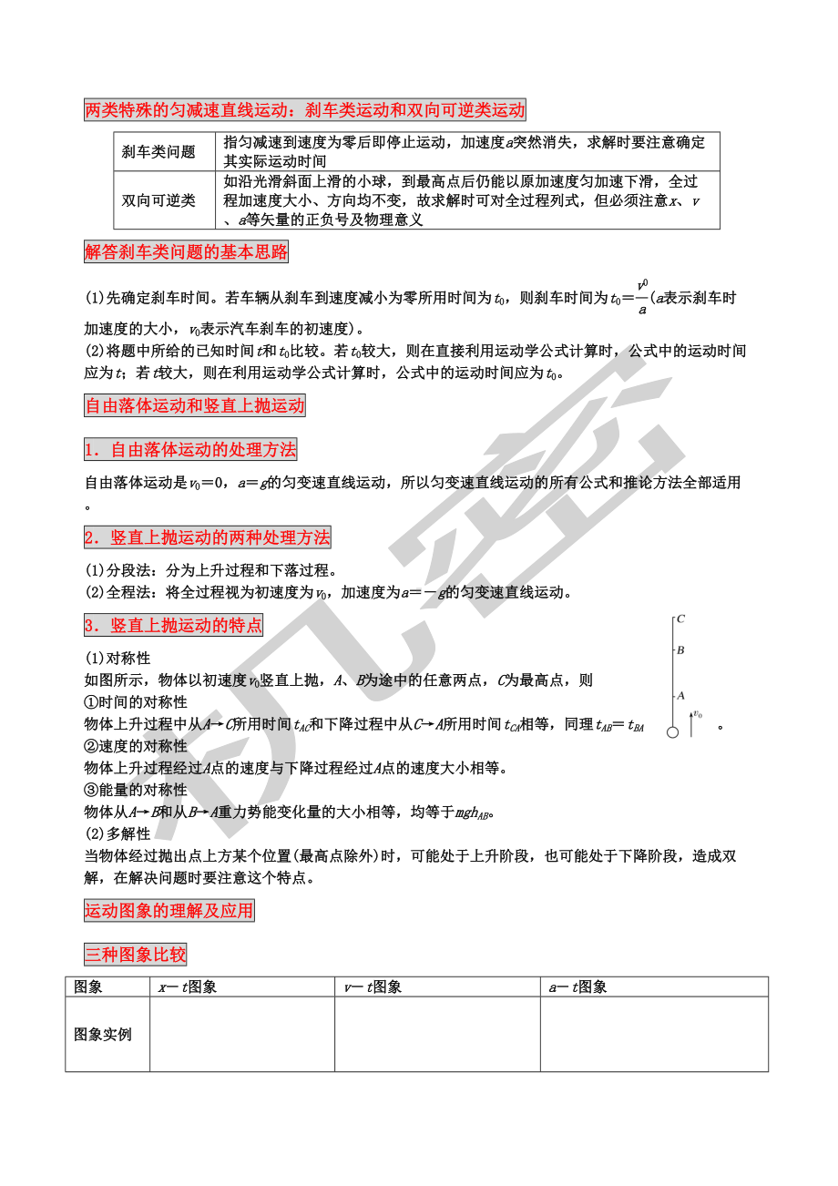 高中物理必修一知识点总结(DOC 16页).docx_第3页