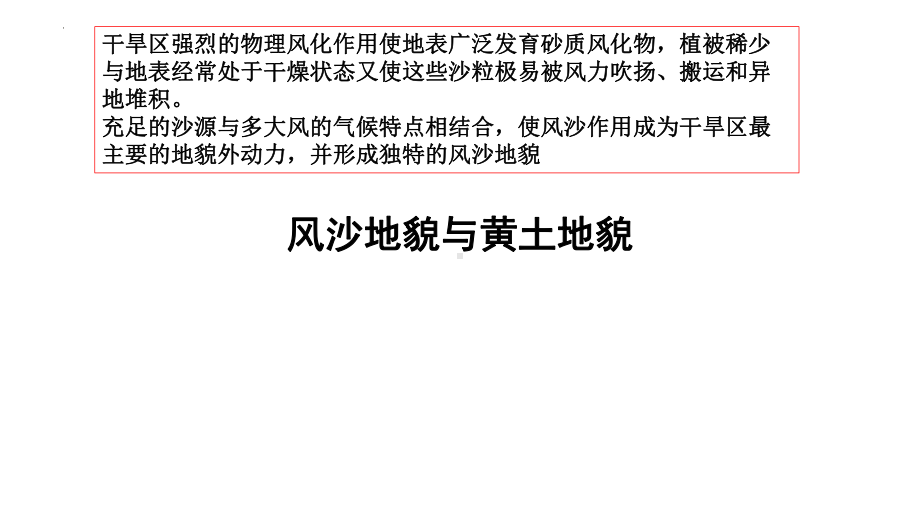 4.1常见地貌类型- 风沙地貌与黄土地貌ppt课件-2023新人教版（2019）《高中地理》必修第一册.pptx_第1页