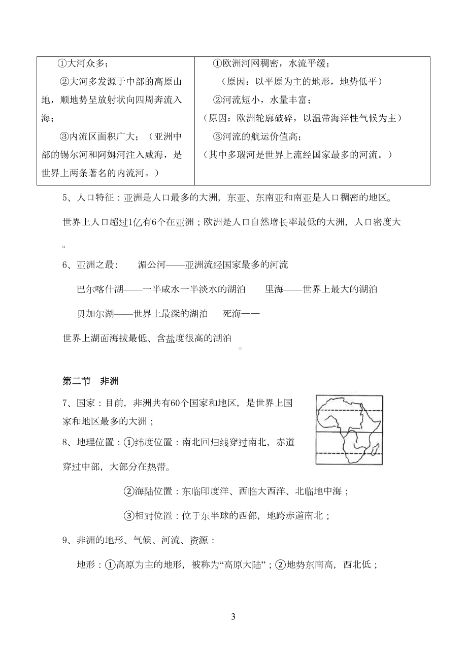 湘教版地理七年级下册知识点总结(DOC 15页).doc_第3页