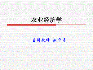 农业经济学.ppt