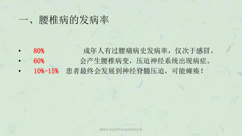 腰椎常见退变性疾病的临床表现课件.ppt_第3页