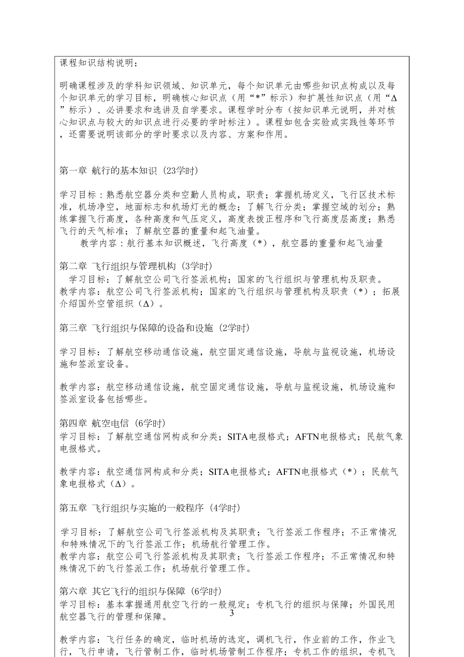 空中交通管理基础课程教学大纲(96)(DOC 9页).doc_第3页