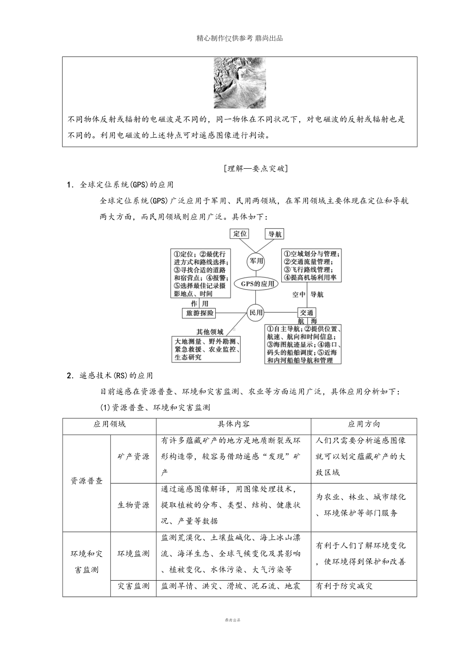 高考地理一轮复习第章地理信息技术的应用学案中图版(DOC 14页).doc_第3页