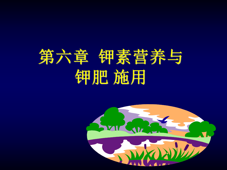 第六章-钾素营养和钾肥课件.ppt_第1页