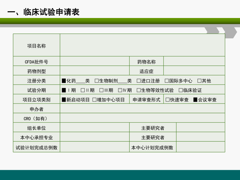 药物临床试验机构初审模板课件.ppt_第3页