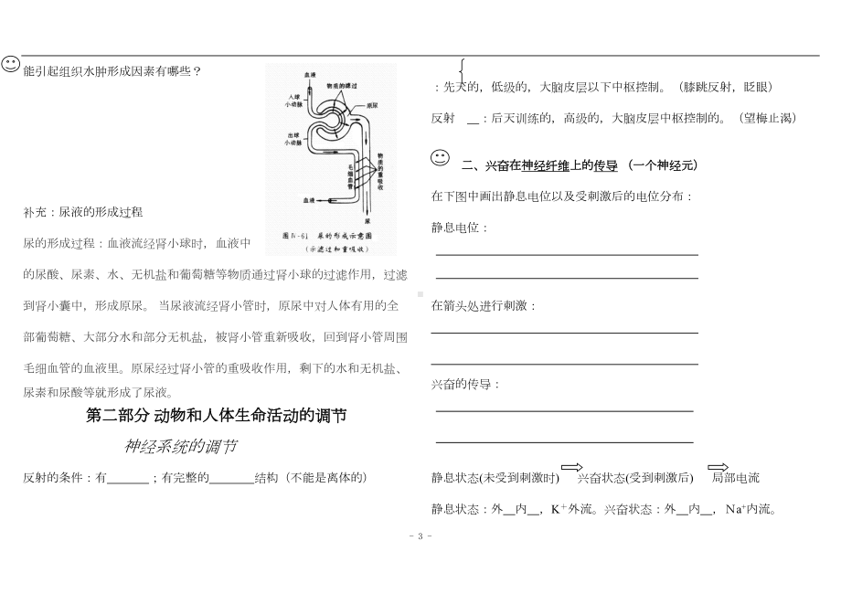 高中生物必修三知识点填空修正完整版分析(DOC 15页).doc_第3页