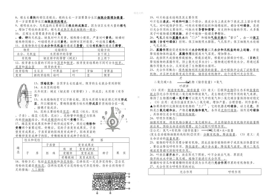 生物中考复习必背知识点全部(DOC 9页).doc_第2页