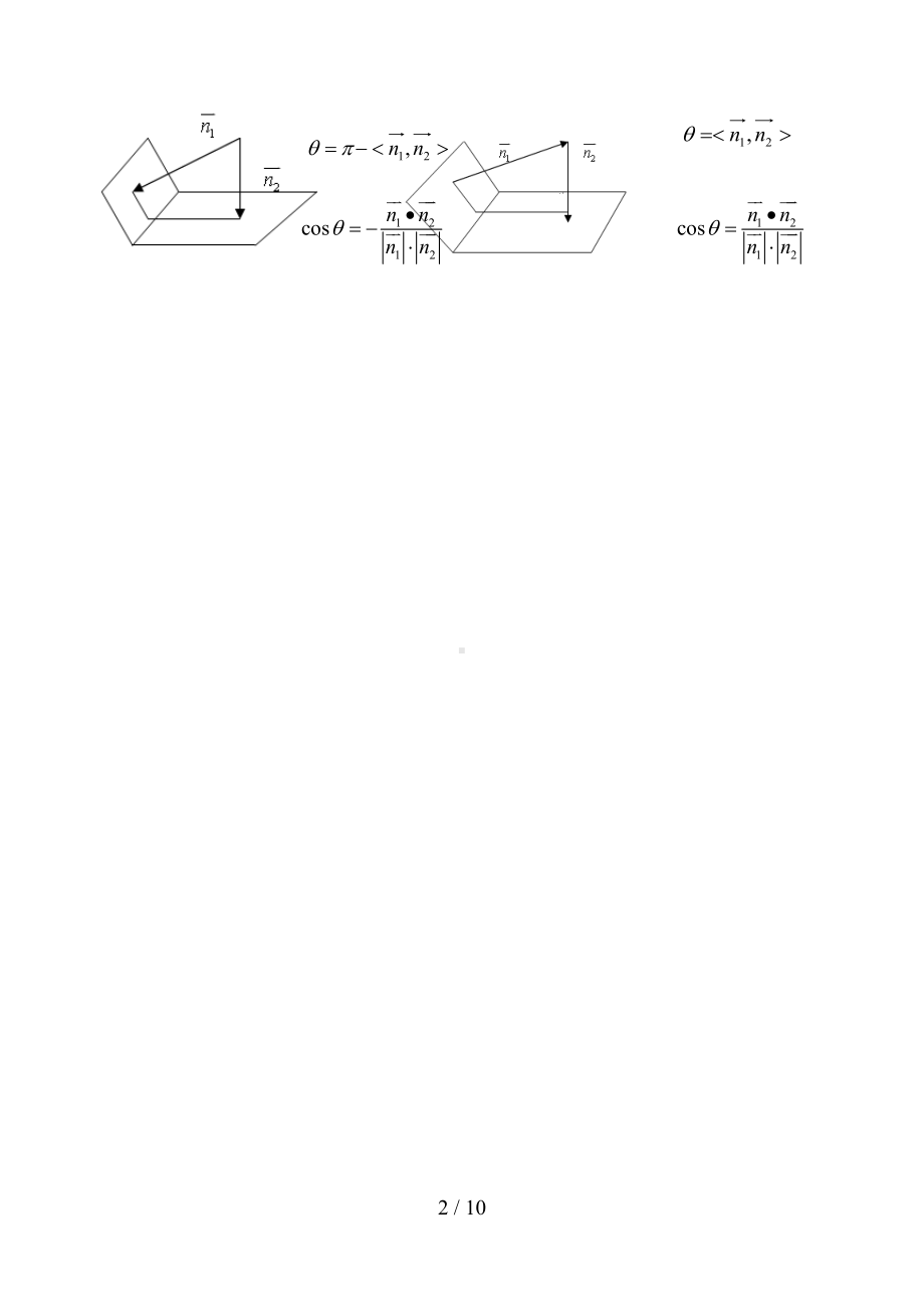 空间向量在立体几何中的应用经典导学案专题材料获得好评(DOC 10页).doc_第2页