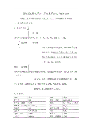 高中化学学业水平考试知识点(DOC 28页).doc