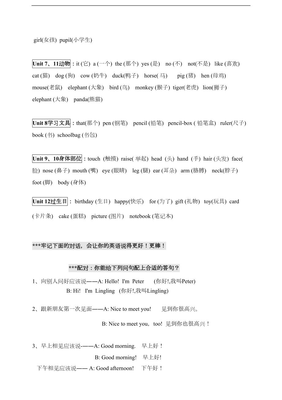 湘少版英语三年级上总复习资料-公开课一等奖教案(DOC 6页).doc_第2页