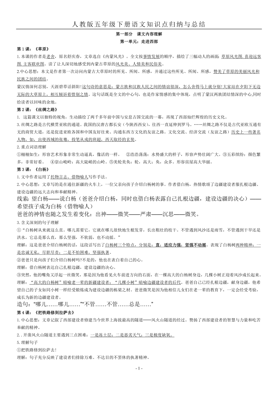 人教版五年级下册语文知识点归纳.doc_第1页