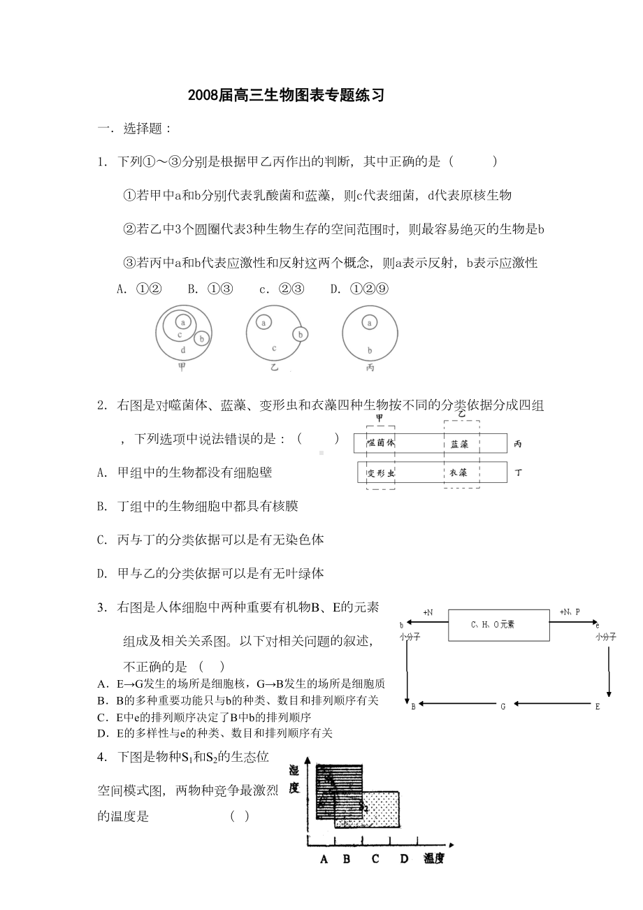 高三生物图表专题练习汇总(DOC 11页).doc_第1页