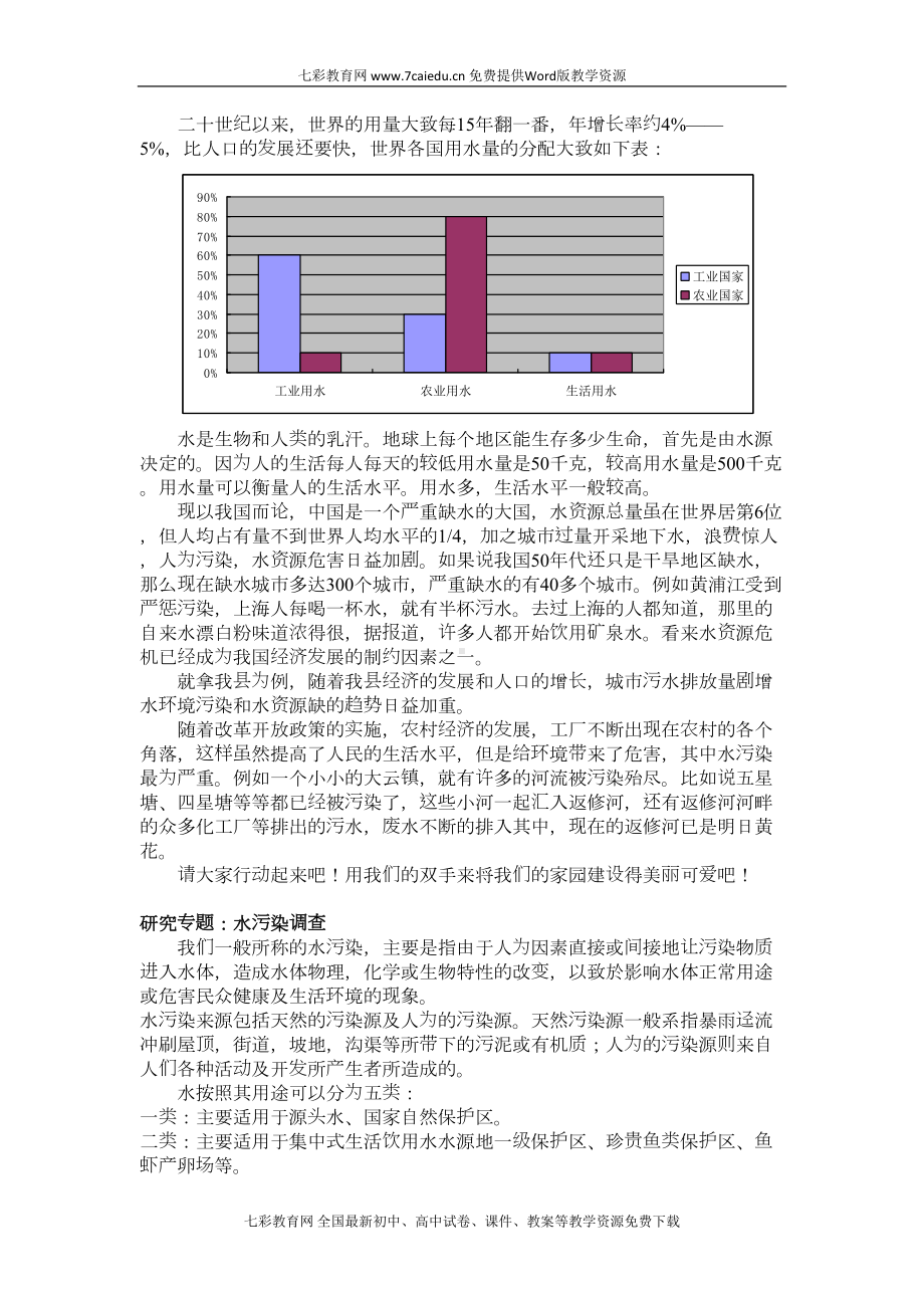 综合实践活动《嘉善水污染调查活动报告》重点(DOC 17页).doc_第2页