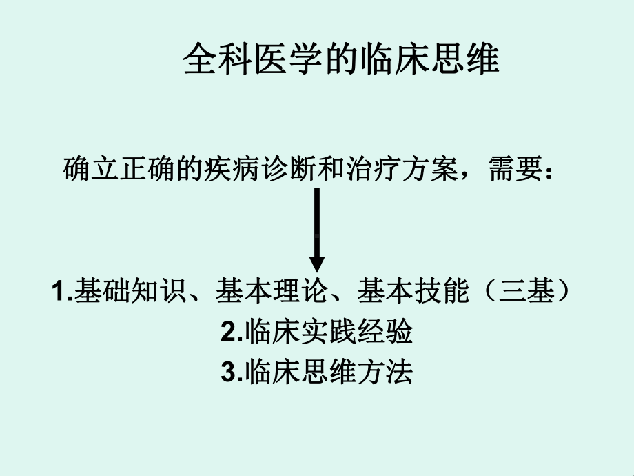 最新全科医学的临床思维主题讲座课件.ppt_第1页