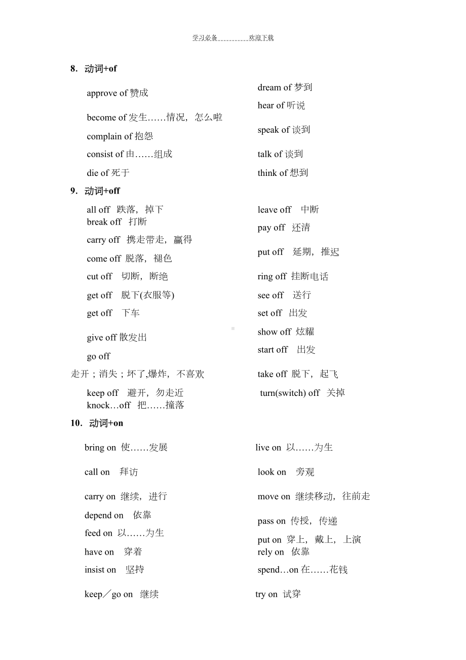 高考动词短语归纳汇总(DOC 7页).doc_第3页