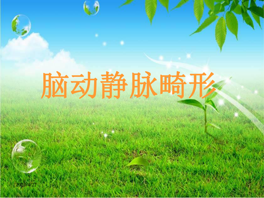 脑动静脉畸形-课件.ppt_第1页