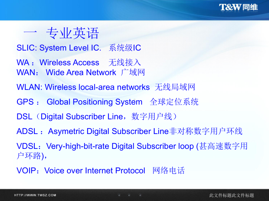 通信专业英语与日常英语要点课件.ppt_第2页