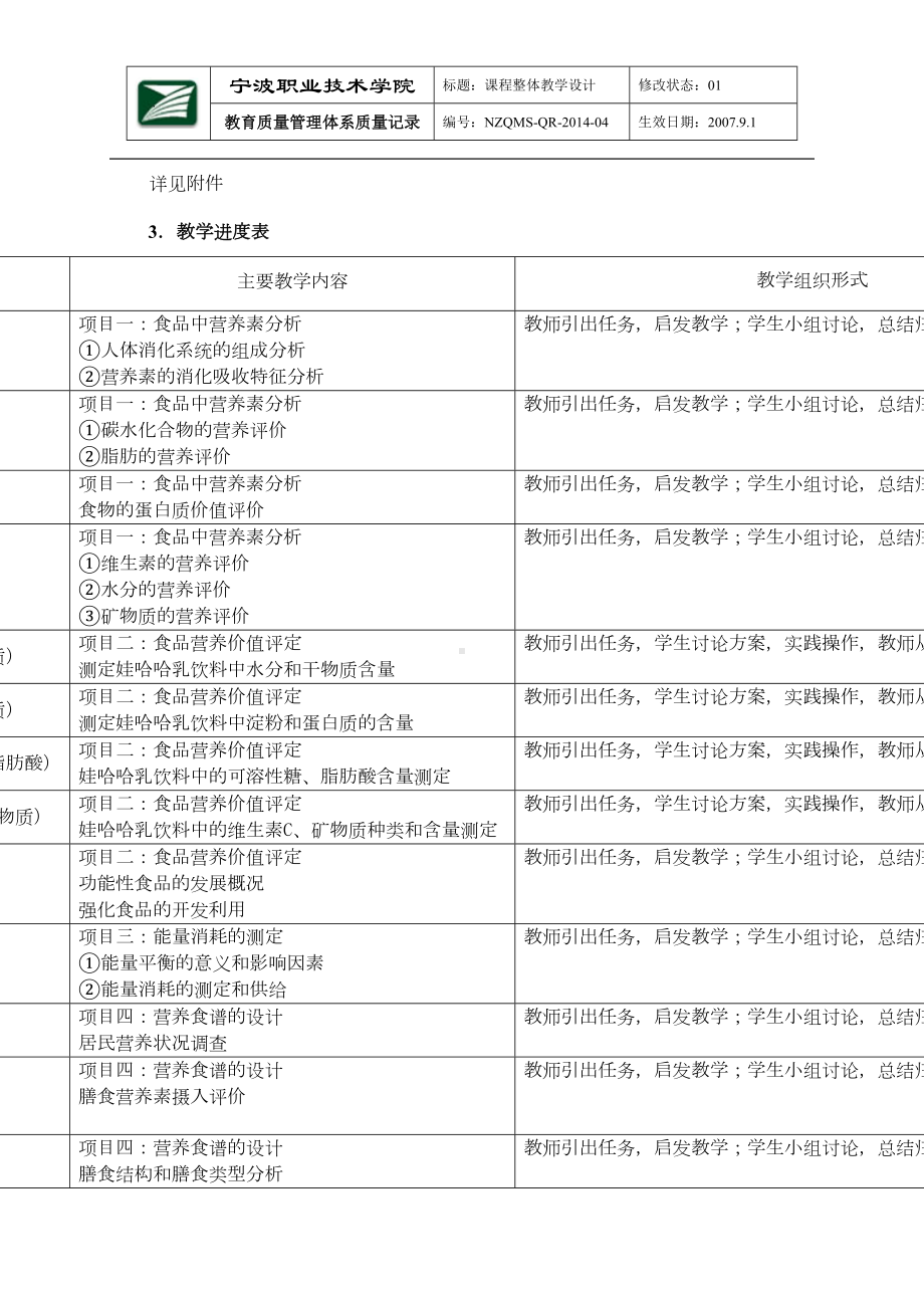 食品营养课程整体教学设计(DOC 16页).doc_第3页