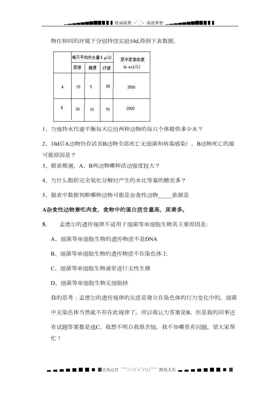 高考生物常见难题集合(DOC 10页).doc_第2页