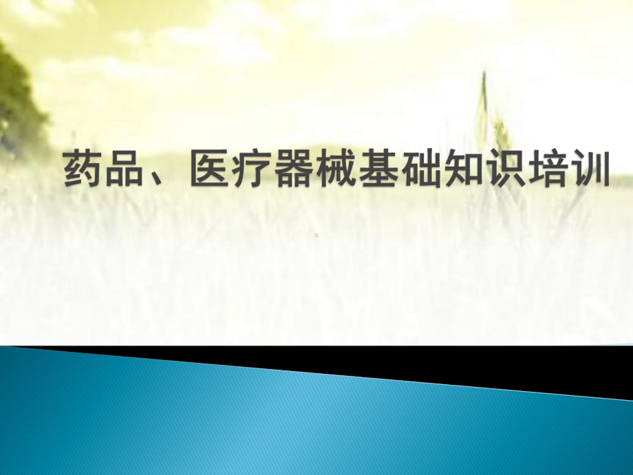 药品、医疗器械基础知识培训-课件.pptx_第1页