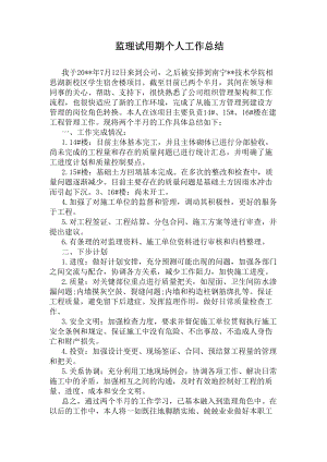 监理试用期个人工作总结(DOC 5页).docx