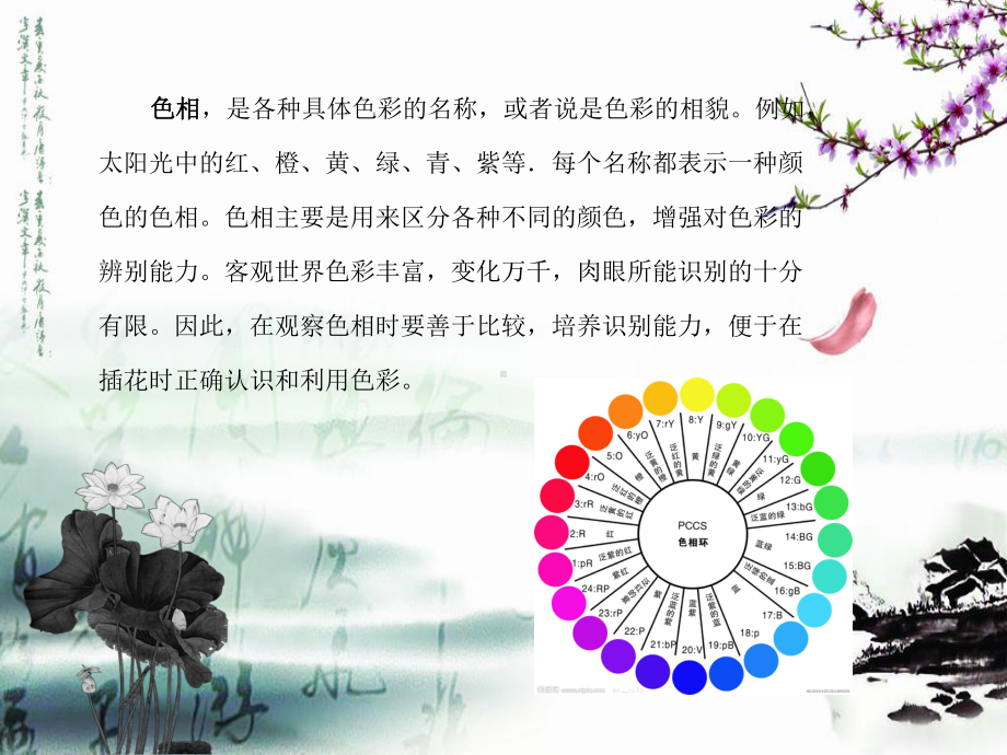 色彩学在插花艺术中的应用课件.ppt_第3页