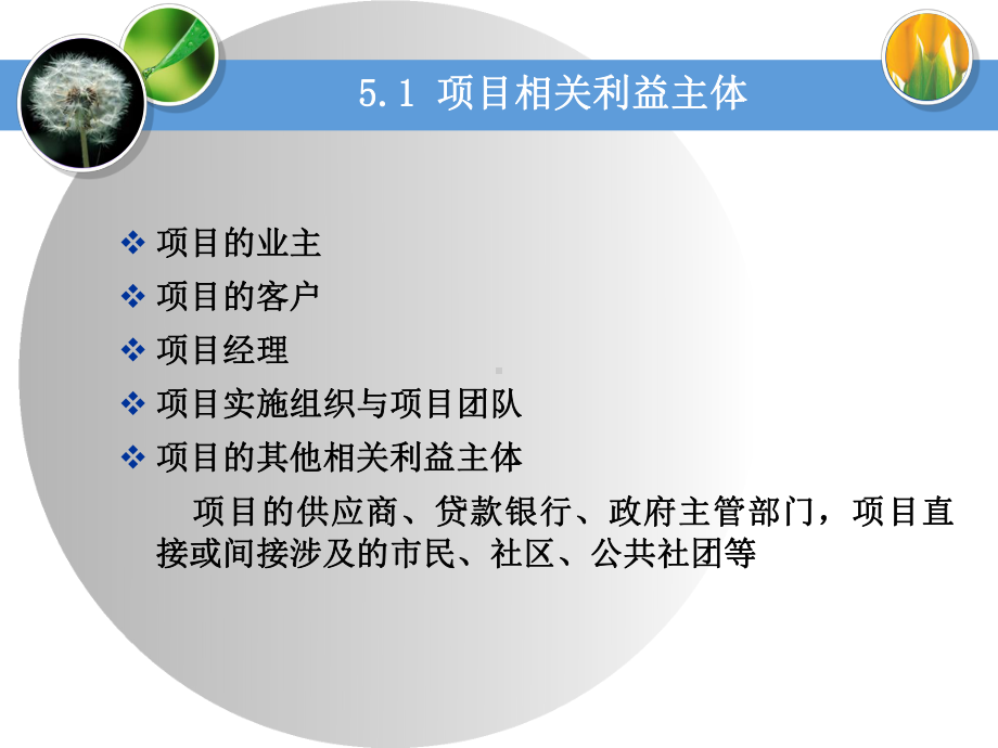 项目经理51项目相关利益主体项目的业主项目的客户课件.ppt_第3页