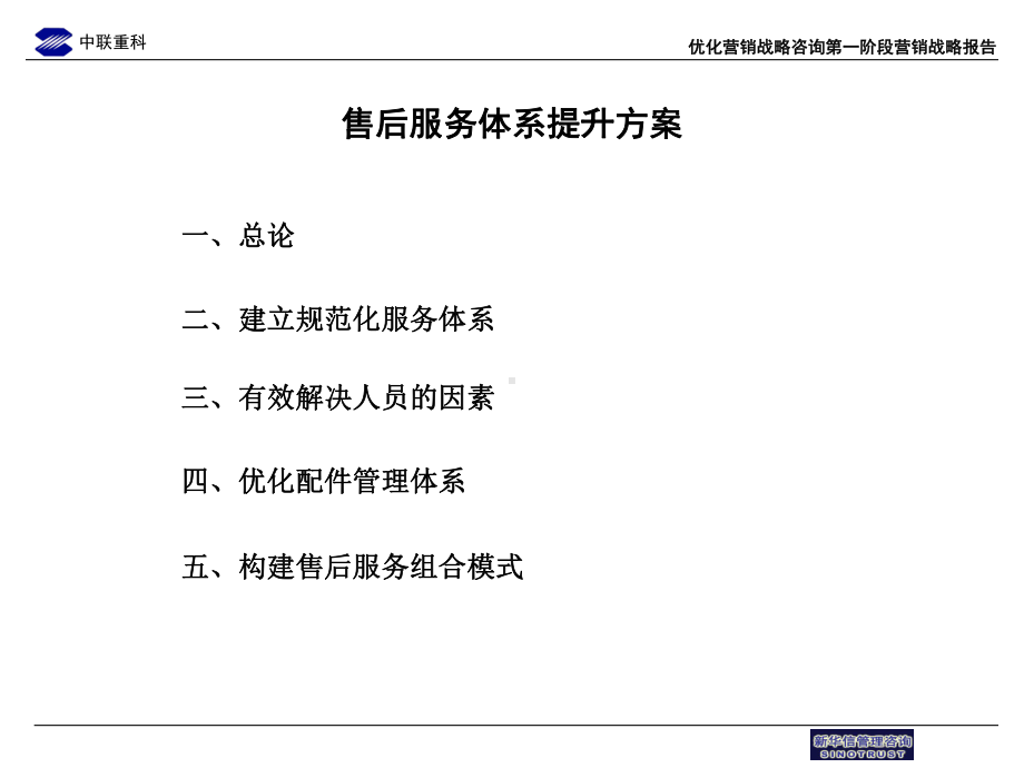 最新中联重科售后服务体系提升方案.ppt_第1页