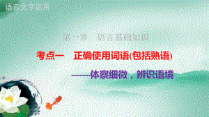 高考复习专题：正确使用词语(包括熟语)课件.ppt