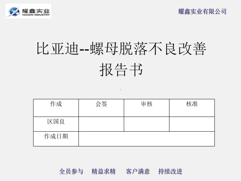 比亚迪-质量改善报告书课件.ppt_第1页